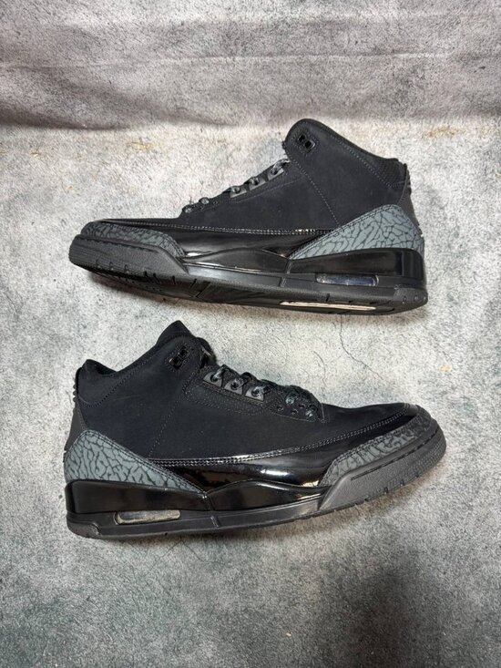 Size 12 | Jordan 3 Black CatNo Box | Pre-Owned